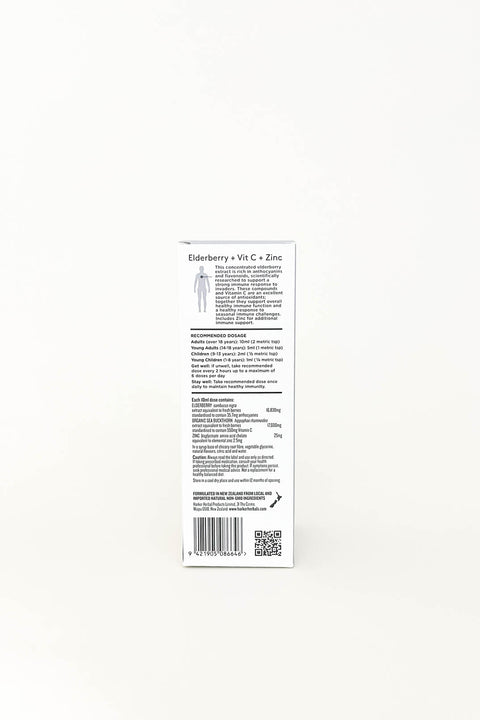 Harker Herbals Elderberry + Vitamin C + Zinc